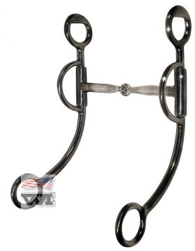 Kankikuolain lyhyet vipuvarret BS Snaffle Bit with Short Shanks 11,5 cm