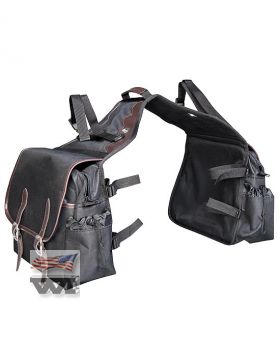 Satulalaukku Tuff Stuff Black with Leather